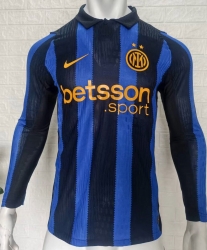 2627 Inter Milan Home long player version Soccer Jersey